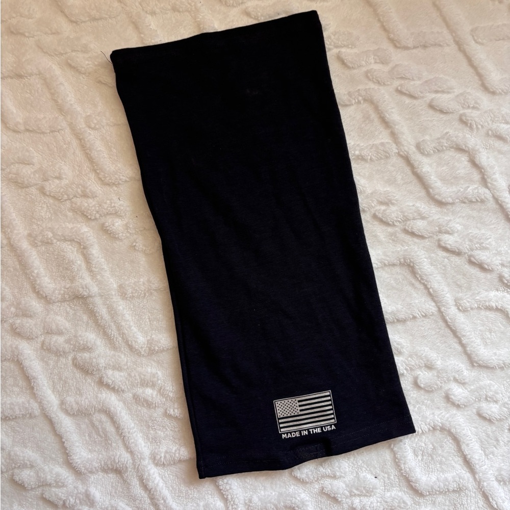 Classified Black Face Mask with USA Flag flame resistant clothing